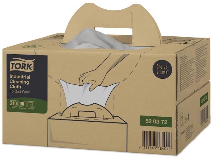 Netkaná textílie TORK Premium 520 šedá Handy Box W7- 210ks