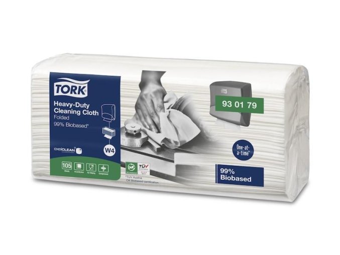 Čisticí utěrka Tork Heavy-Duty Biobased skládaná W4 - 105ks