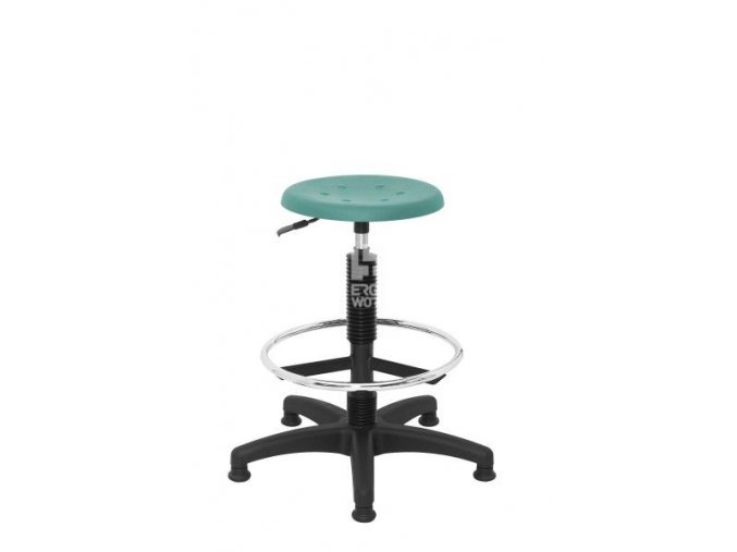 Zvýšená laboratorní stolička POL Special, zelená