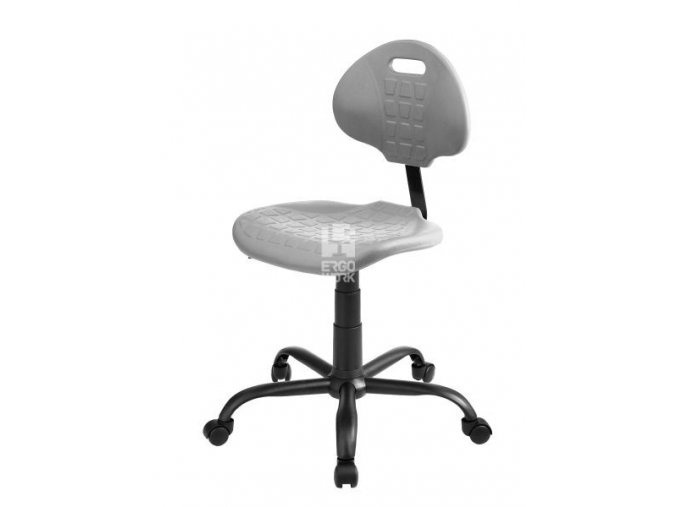 Nízká laboratorní židle PRO Standard, šedá