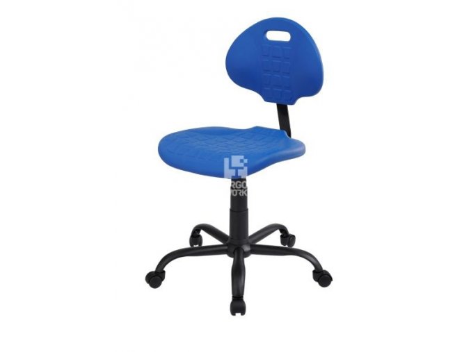 Nízká laboratorní židle PRO Standard, modrá