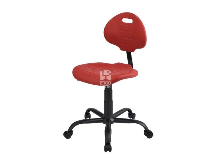 Nízká laboratorní židle PRO Standard, červená