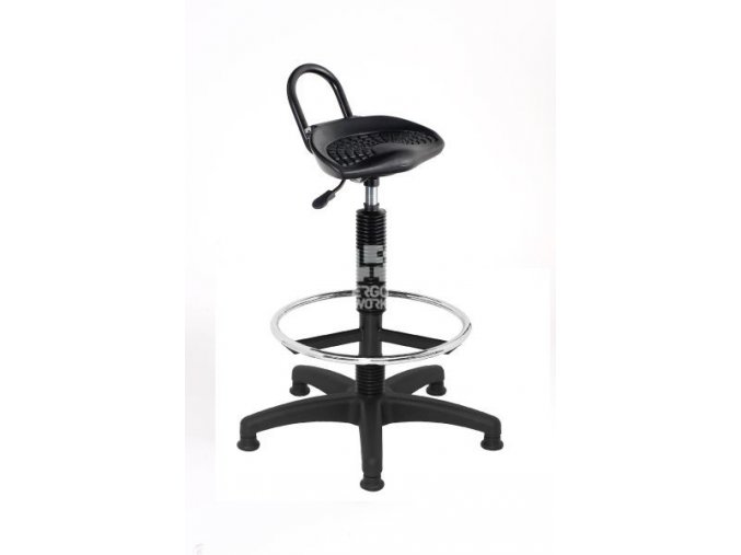 Zvýšená laboratorní stolička VARIANT Special, černá