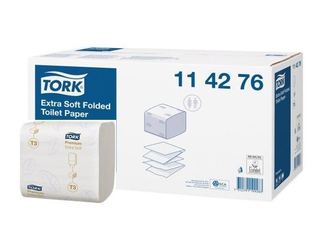 Toaletní papír skládaný TORK PREMIUM Soft 2vrstvy T3 - 1krt