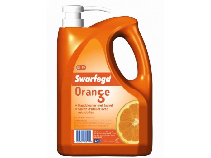 Tekuté mýdlo abrazivní DEB Swarfega Orange 4l s pumpičkou - 1ks