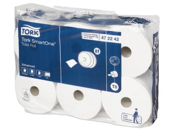 Toaletní papír TORK SmartOne se středovým odvíjením 2vrstvy T8 - 6ks