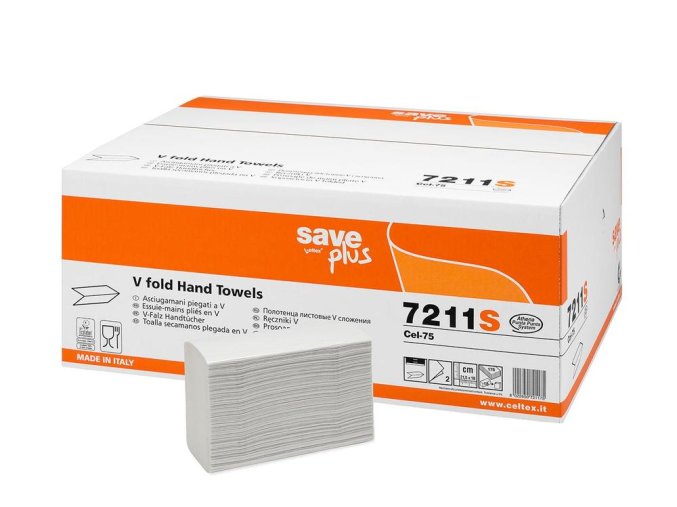 Papírové ručníky skládané CELTEX S-Plus Multifold 3150ks, 2vrstvy