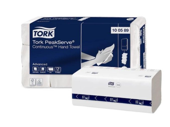 Papírové navazující ručníky TORK PeakServe® ADVANCED bílá H5 3240ks - 1krt