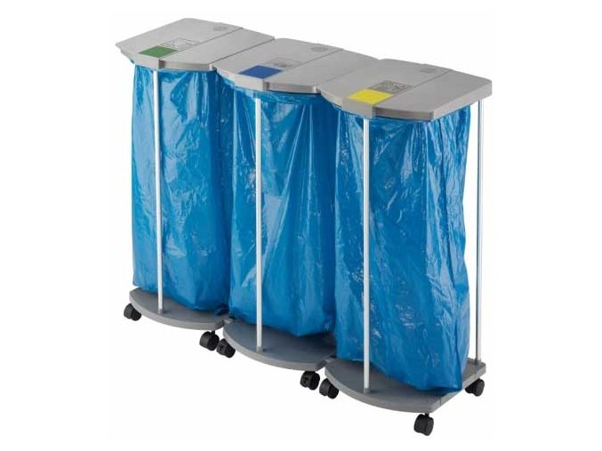 Mobilní stojan na pytle profi - 3 ×120