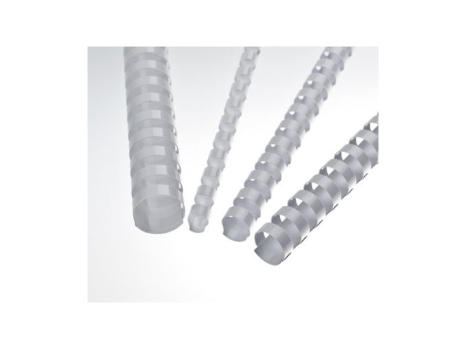 Plastové hřbety Eurosupplies 51 bílé