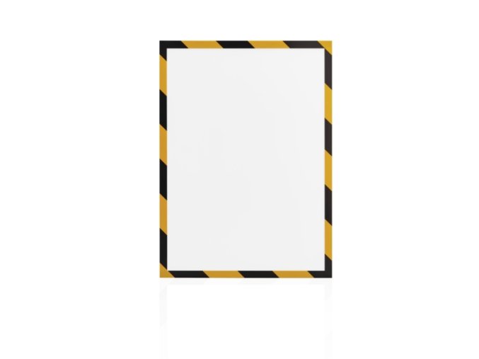 Magnetoplan Magnetofix magnetický rámeček A4 bezpečnostní žluto-černý (5ks)