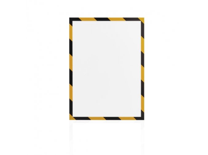 Magnetický rámeček Magnetoplan Magnetofix A4 bezpečnostní žluto-černý (5ks)