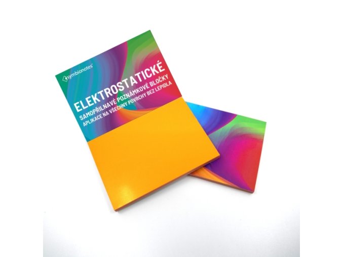 Poznámkové bločky elektrostatické Symbionotes 70x100 mm oranžové