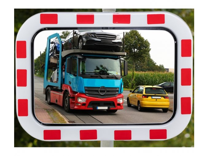 Dopravní zrcadlo nerezové 400 x 600 mm