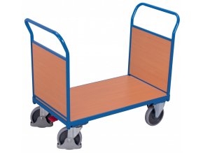 Plošinový vozík, dvě plná madla, Variofit, ložná plocha 120 x 80 cm, 500 kg