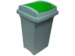Odpadkový koš na tříděný odpad, 50 l, zelený