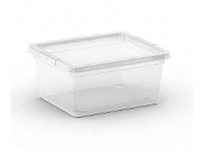 Plastový úložný box C Box, vel. XXS s víkem, transparentní, 2 l