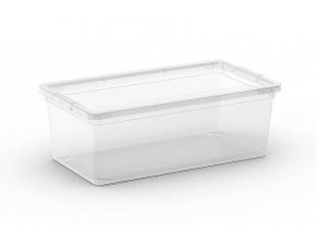 Plastový úložný box C Box, vel. XS s víkem, transparentní, 6 l