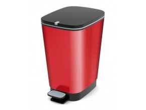Odpadkový koš plastový, design červená, 35 l