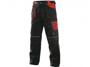 Kalhoty CXS ORION TEODOR, zimní, pánské, černo-červené