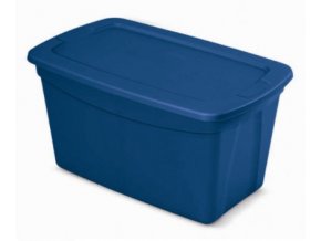 Plastový box TOTE s víkem, 114 l, modrý