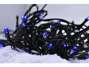 Solight LED vánoční řetěz, 3m, 20xLED, 3x AA, modré světlo, zelený kabel