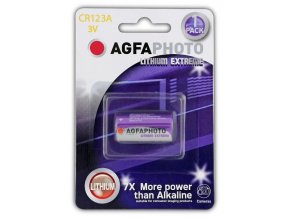 AgfaPhoto lithiová foto baterie CR123A, blistr 1ks