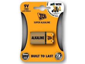 JCB SUPER alkalická baterie 6LR61/9V, blistr 1 ks