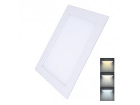 Solight LED mini panel CCT, podhledový, 24W, 1800lm, 3000K, 4000K, 6000K, čtvercový