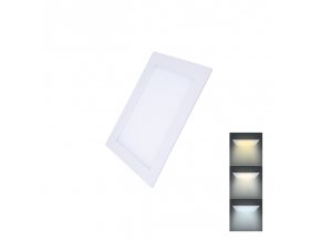 Solight LED mini panel CCT, podhledový, 6W, 450lm, 3000K, 4000K, 6000K, čtvercový