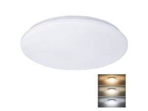 Solight LED stropní světlo Plain, 3CCT, 36W, 2520lm, 3000K, 4000K, 6000K, kulaté, 45cm