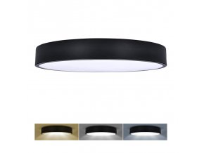 Solight LED stropní osvětlení LECCE, 3CCT, 48W, 2900lm, 40cm, 3000/4000/6000K, černá