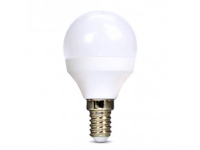 Solight LED žárovka, miniglobe, 6W, E14, 6000K, 510lm