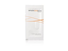 Hotelový vlasový a tělový šampón v sáčku 10ml Simple and Pure - 125ks