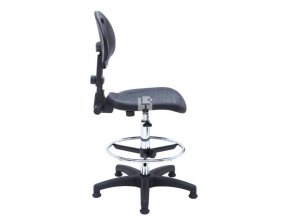 Zvýšená laboratorní židle PRO Special CH, černá, permanentní kontakt