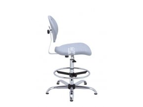 Zvýšená laboratorní židle PRO Special, šedá