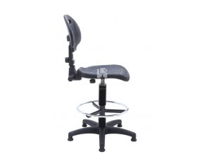 Zvýšená laboratorní židle PRO Special, černá, permanentní kontakt