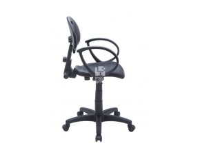 Nízká laboratorní židle PRO Standard s područkami, permanentní kontakt