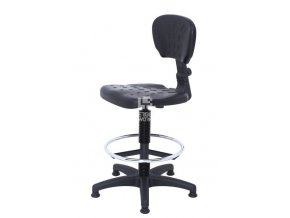 Zvýšená laboratorní židle LK Special černý, permanentní kontakt