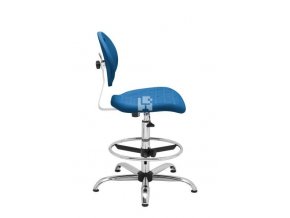 Zvýšená laboratorní židle PRO Special, modrá