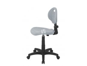 Nízká laboratorní židle PRO Standard, šedá, permanentní kontakt