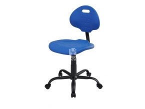 Nízká laboratorní židle PRO Standard, modrá