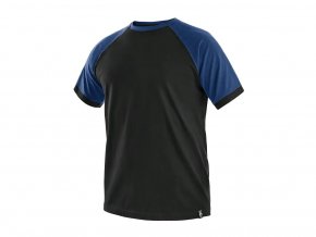 Tričko CXS OLIVER, krátký rukáv, černo-modré