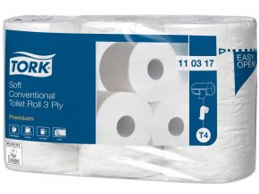 Toaletní papír TORK Premium Extra Soft 3vrstvy 248 útržků T4 - 6ks