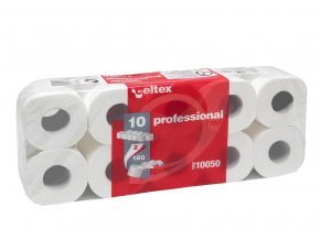 Toaletní papír CELTEX Professional 2vrstvy 160 útržků bílý - 10ks