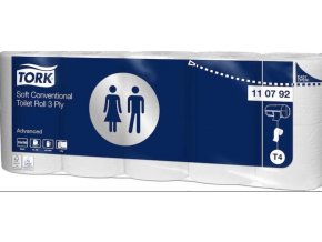 Toaletní papír TORK Advanced 3vrstvy 150 útržků T4 - 10ks