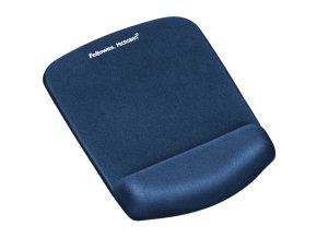 Podložka pod myš a zápěstí Fellowes PlushTouch modrá