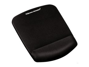 Podložka pod myš a zápěstí Fellowes PlushTouch černá