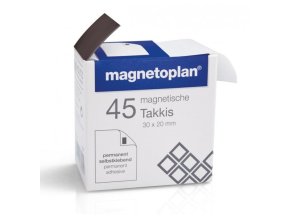 Magnetoplan Takkis samolepící magnety 30 x 20 mm (45ks)