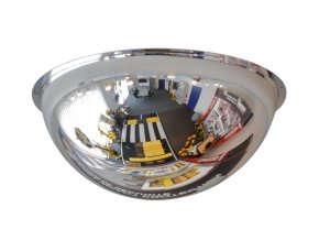 Průmyslové, kupolovité zrcadlo polykarbonové 360°, průměr 600 mm